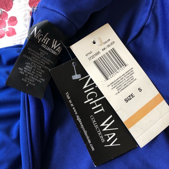 Night Way Crystal Embellished Gown - Picture 6 of 8